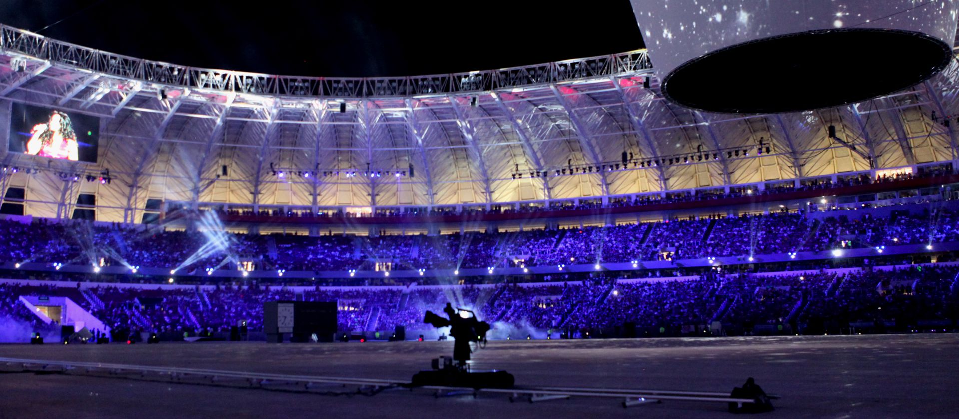 Dolly motorizado na inauguração do Beira-Rio